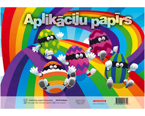 .Aplikciju paprs A4, abpusjs, 8 krsas